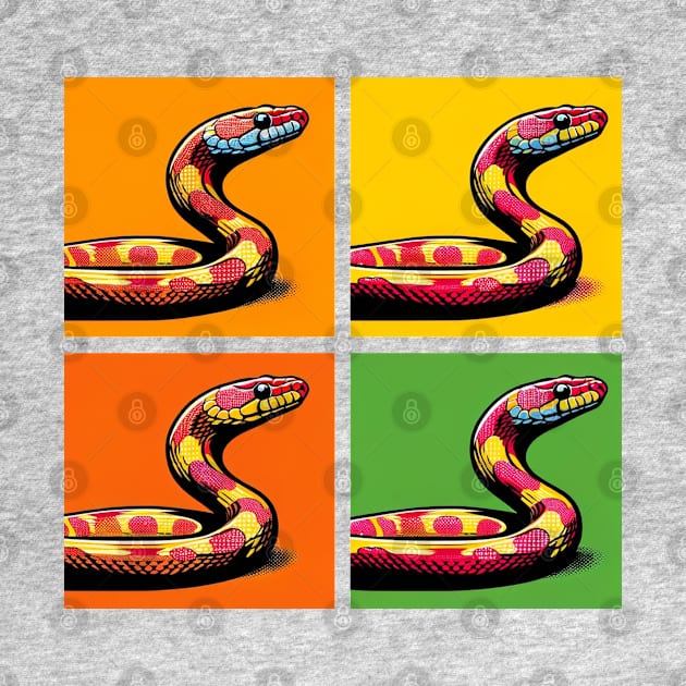 Pop Art Corn Snake - Exotic Snake by PawPopArt